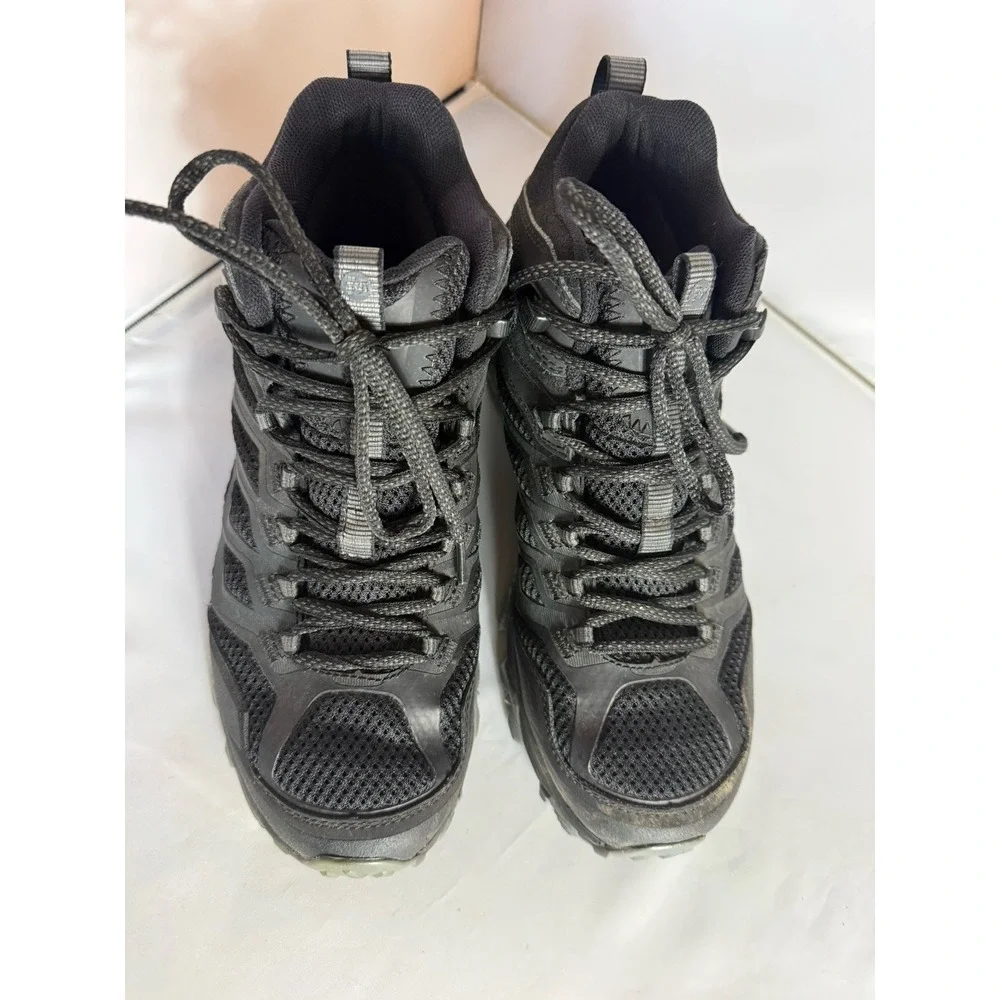 Merell Men's 7 Moab FST Mid Waterproof Hiking Boot Black Outdoor Nature J36979